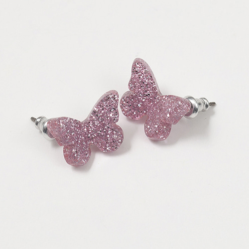 [채수빈, 수현]Candy Butterfly - pink,귀걸이,아크릴귀걸이,마이부