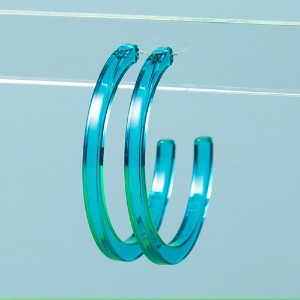 C ring - Neon Blue,귀걸이,아크릴귀걸이,마이부